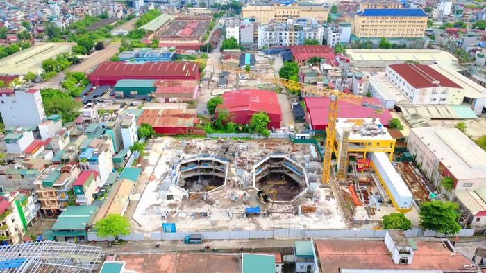 Theo ghi nhận của người viết, sau gần 1 năm khởi công, dự án đã cơ bản hoàn thiện 3 tầng hầm.