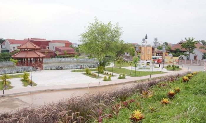 Một góc tổ dân phố Đông Hồ.