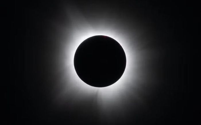 Nhật thực toàn phần tại Dallas, Mỹ, ngày 8-4-2024. Ảnh: NASA