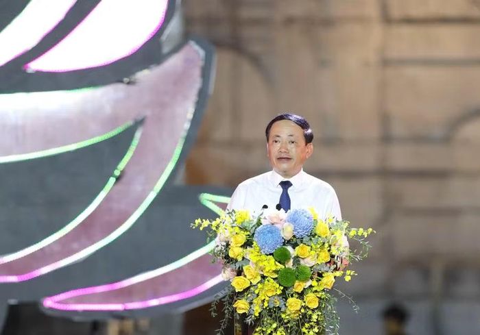  Chủ tịch UBND tỉnh Gia Lai Phạm Anh Tuấn phát biểu tại lễ khai mạc. Ảnh: Nguyễn Dũng 
