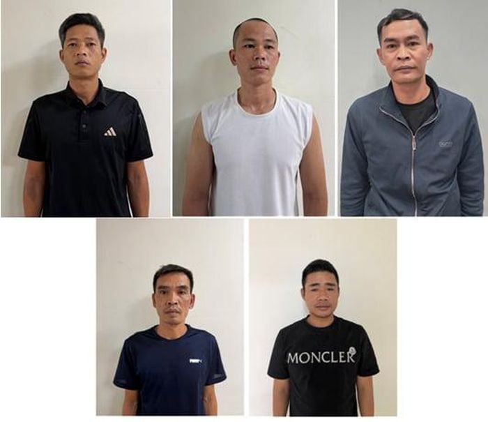 Các đối tượng liên quan vụ án. (Ảnh: Công an thành phố Hải Phòng)