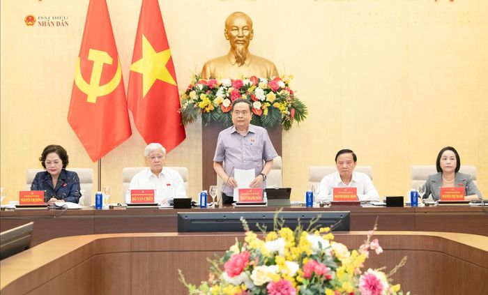 Chủ tịch Quốc hội Trần Thanh Mẫn phát biểu tại hội nghị