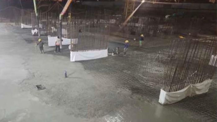 Công trường đêm 17/7/2026, tại dự án IA25 tại phường Phú Thượng, TP Hà Nội