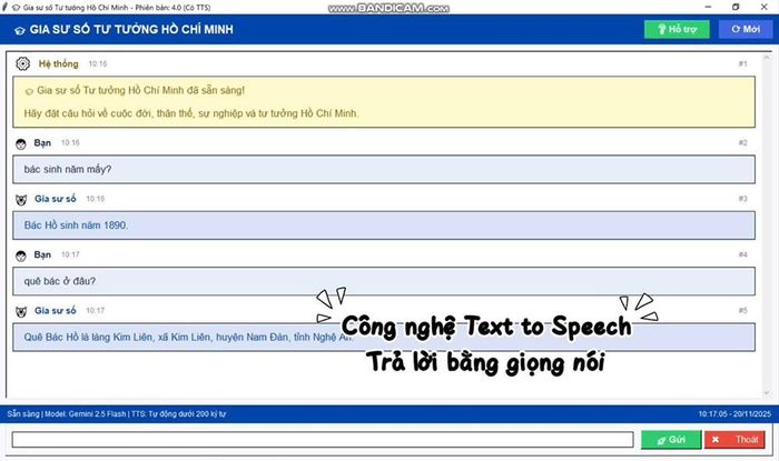 Chatbot “Trọn niềm kính yêu”, sản phẩm ứng dụng trí tuệ nhân tạo được triển khai tại trường, không chỉ hỗ trợ học tập mà còn góp phần bảo vệ nền tảng tư tưởng của Đảng, định hướng nhận thức cho sinh viên trong môi trường số.