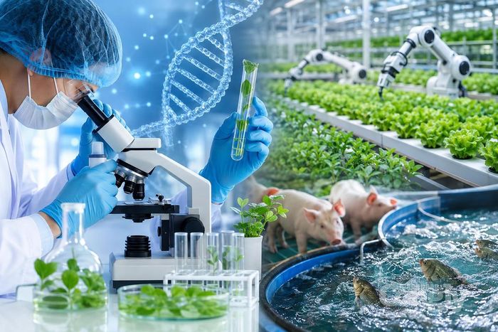 Đến năm 2045, Việt Nam phấn đấu làm chủ công nghệ sinh học thế hệ mới, công nghệ sinh học chiến lược và công nghệ chỉnh sửa gen. Ảnh minh họa: AI tạo