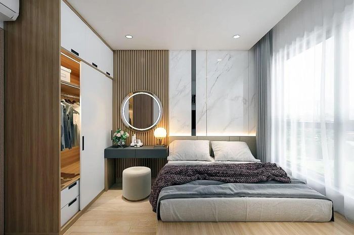 Một chiếc rèm mỏng giúp căn phòng đón nhiều ánh sáng hơn