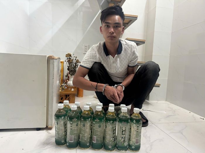 Lê Quang Trọng cùng tang vật