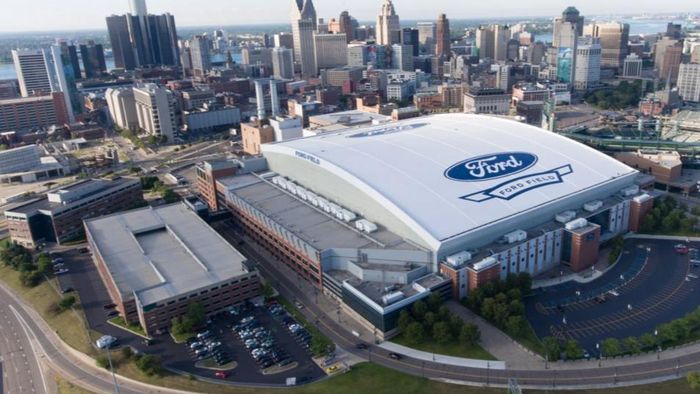 Sân vận động Ford Field. Ảnh: Ford Field.
