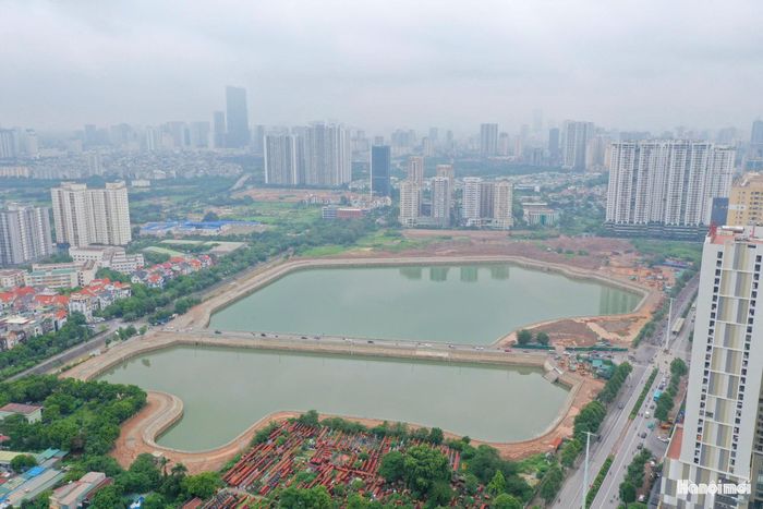 Dự án hồ điều hòa Đồng Bông. Ảnh: Phạm Hùng