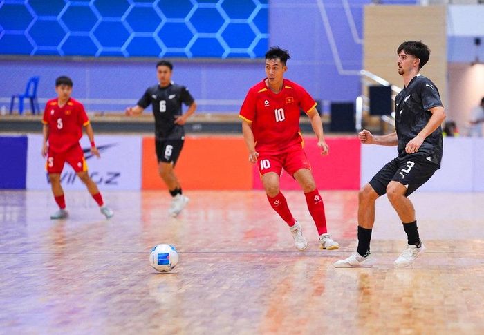 Tuyển futsal Việt Nam sẽ gặp Afghanistan vào lúc 20h30 ngày 3-8. Ảnh: VFF