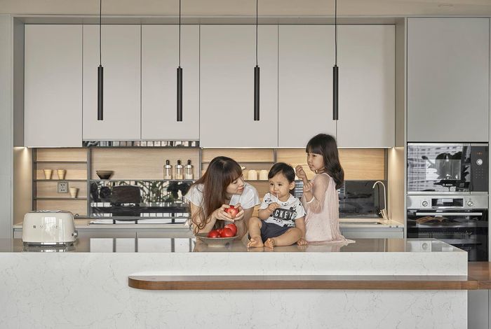 Đây cũng trở thành nơi sinh hoạt chung, kết nối tình cảm với các con.