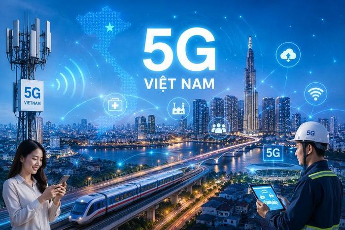 Việt Nam triển khai 5G nhanh top đầu thế giới. Ảnh minh họa: Chat GPT