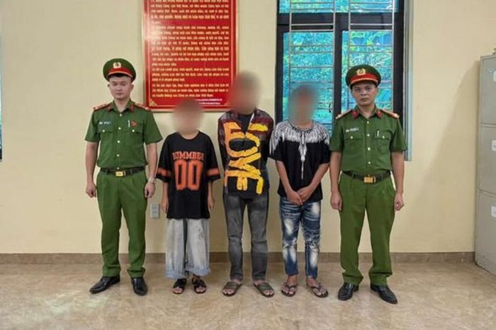 3 thanh thiếu niên gây ra hàng loạt vụ trộm xe máy tại cơ quan công an. Ảnh: Công an tỉnh Tuyên Quang.