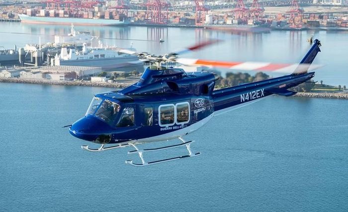Loại trực thăng cụ thể không được nêu rõ, nhưng nhiều khả năng đó là chiếc Bell 412EPX.