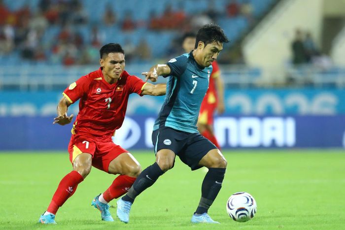Tuyển Singapore đã có tiến bộ. Ảnh: Minh Chiến.