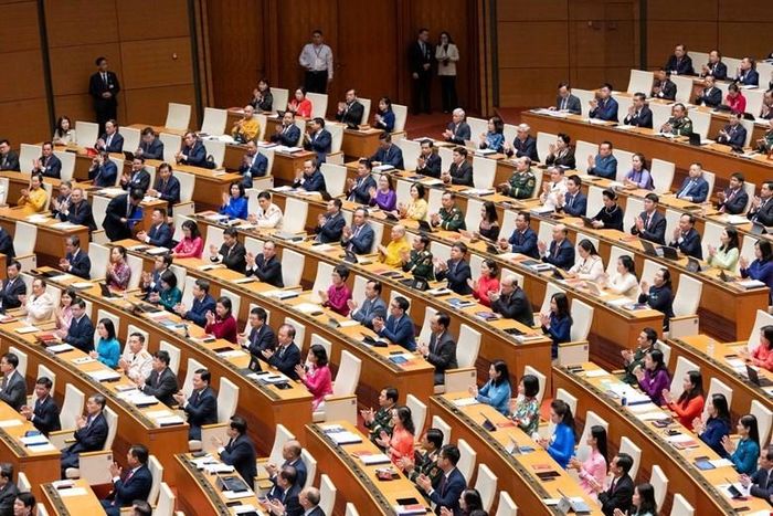 Các đại biểu tham dự Phiên khai mạc Kỳ họp thứ Nhất, Quốc hội khóa XVI
