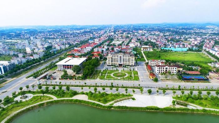 Một góc trên cao xã Lạng Giang. Ảnh: CTTĐT tỉnh Bắc Ninh.