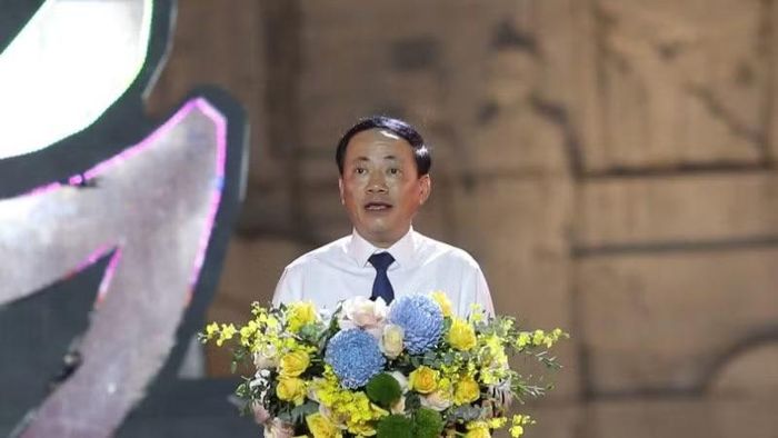 Đồng chí Phạm Anh Tuấn, Chủ tịch Ủy ban nhân dân tỉnh Gia Lai phát biểu khai mạc Liên hoan.