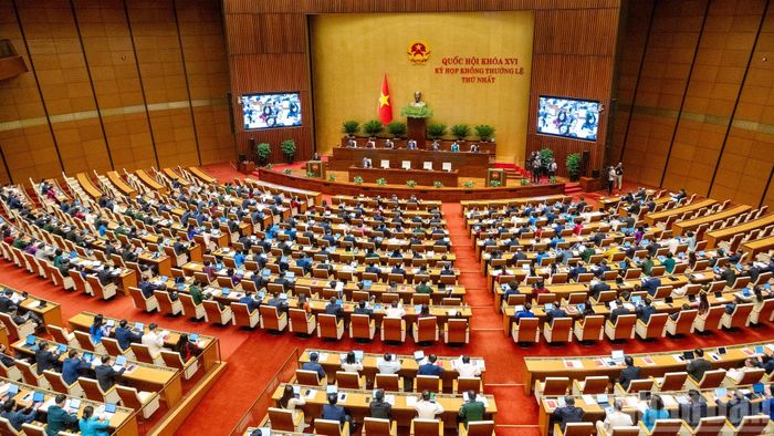 Quang cảnh Kỳ họp không thường lệ thứ nhất, Quốc hội khóa XVI.