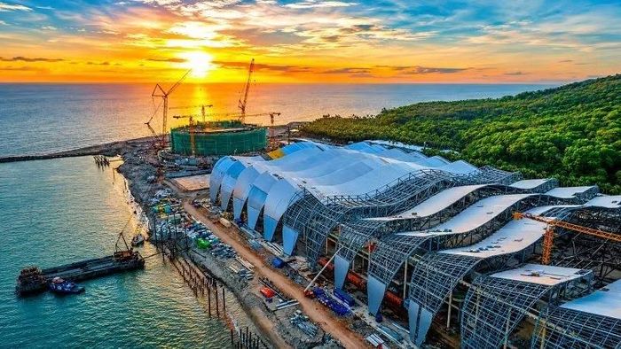 Trung tâm Hội nghị APEC tại Phú Quốc đang trong giai đoạn hoàn thiện.