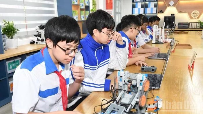Phòng STEM tiêu chuẩn quốc tế tại Trường trung học cơ sở Lê Quý Đôn, phường Minh Xuân, tỉnh Tuyên Quang.