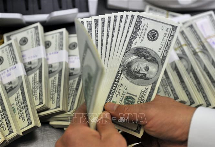Đồng USD đứng trước tuần giao dịch nhiều biến động. Ảnh minh họa: TTXVN 