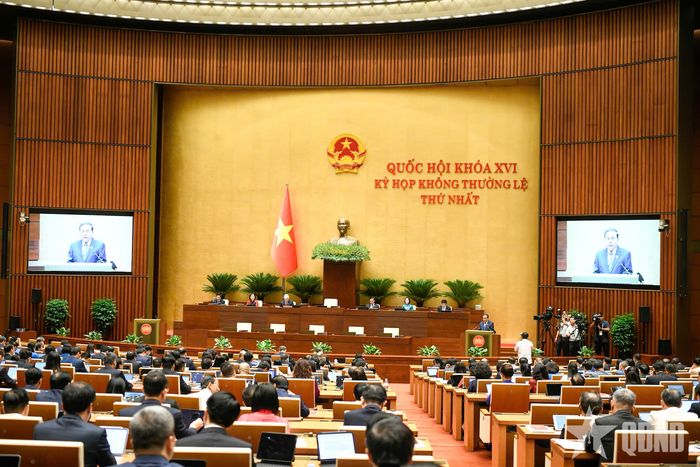 Quang cảnh phiên khai mạc. Ảnh: TRỌNG HẢI