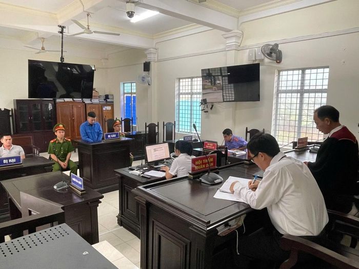 Bị cáo Phạm Duy Tiến tại phiên tòa.