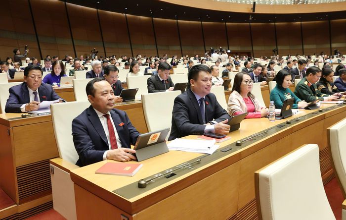 Đại biểu dự phiên họp. Ảnh: QUANG PHÚC