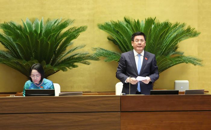 Phó Chủ tịch Quốc hội Nguyễn Hồng Diên điều hành phiên họp. Ảnh: QUANG PHÚC