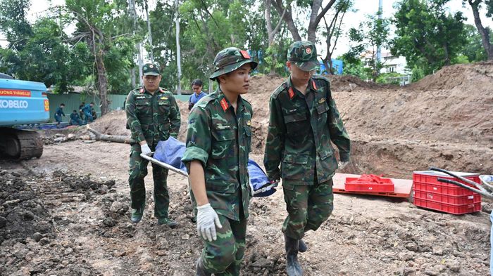  Những bộ hài cốt liệt sĩ được tìm thấy trong ngày 3-8 
