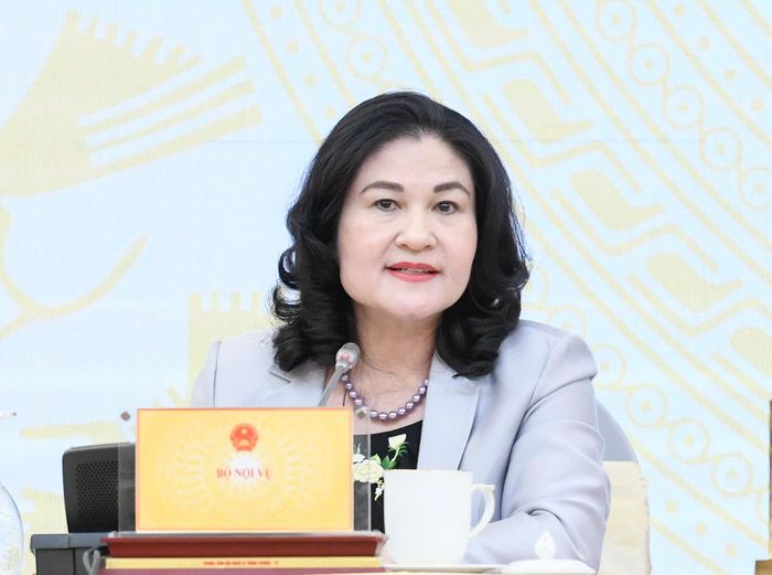  Thứ trưởng Bộ Nội vụ Nguyễn Thị Hà. Ảnh: VIẾT CHUNG 