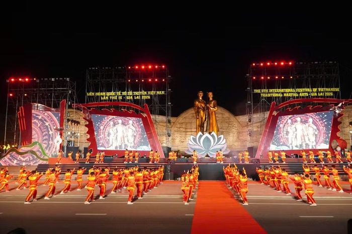 Khai mạc Liên hoan Quốc tế Võ cổ truyền Việt Nam lần thứ IX - Gia Lai 2026 được tổ chức hoành tráng.