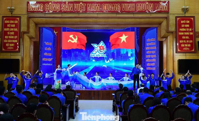 Điểm cầu Trung ương phát động hội thi. Ảnh: Xuân Tùng