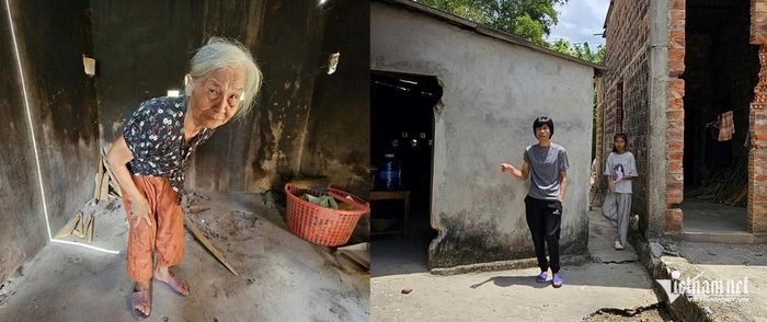 Bà Toái và con trai Nguyễn Đức Dũng. Ảnh: Hải Sâm