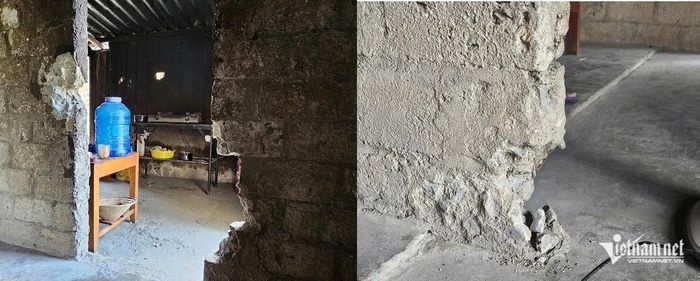 Mỗi lần lên cơn anh Dũng lại đập phá nhà cửa. Ảnh: Hải Sâm