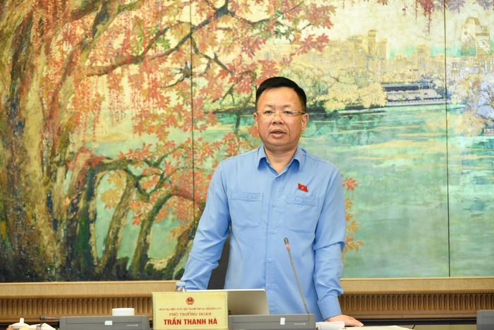 Đại biểu Trần Thanh Hà, Phó trưởng đoàn ĐBQH TP Hà Nội. Ảnh: QH