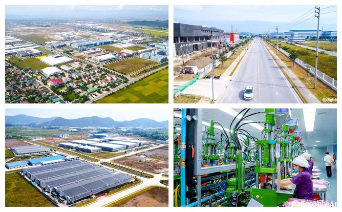 Nghệ An đang tập trung chuyển dịch cơ cấu kinh tế sang công nghiệp, dịch vụ, phấn đấu tăng trưởng 2 con số. Ảnh tư liệu: P.V