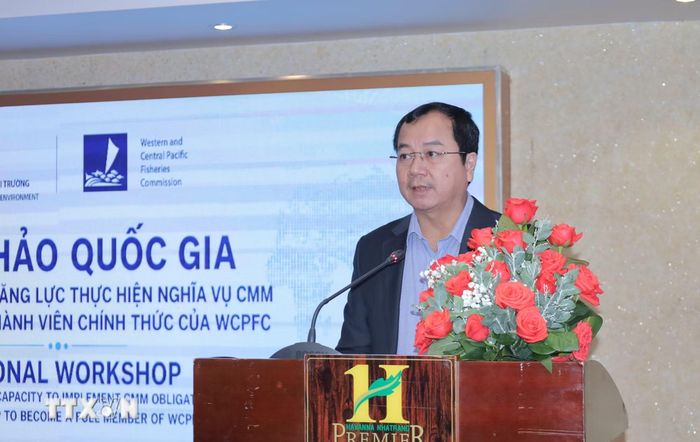 Cục trưởng Cục Thủy sản và Kiểm ngư Trần Đình Luân. (Ảnh: Đặng Tuấn/TTXVN)