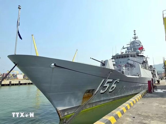 Tàu HMAS Toowoomba của Hải quân Australia. (Ảnh: Trần Lê Lâm/TTXVN)