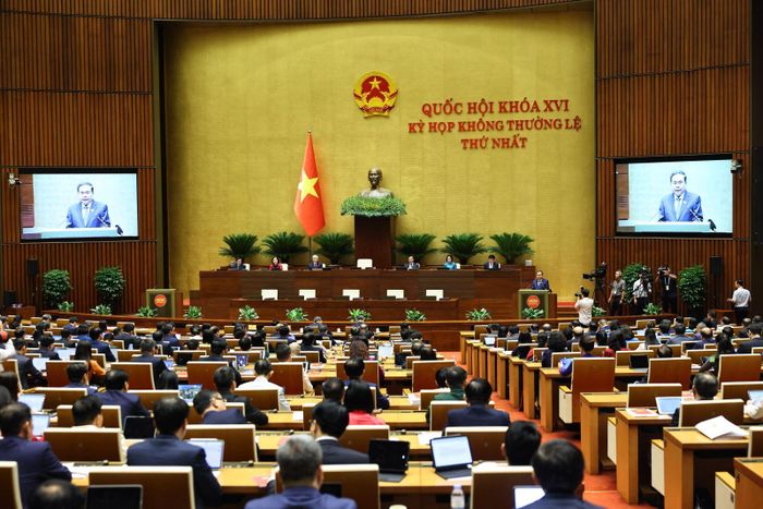 Quang cảnh Kỳ họp không thường lệ thứ Nhất, Quốc hội khóa XVI. Ảnh: Minh Đức/TTXVN