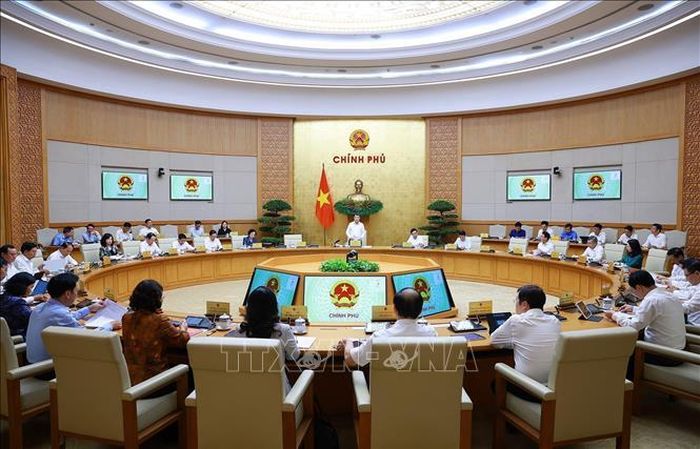 Phiên họp Chính phủ thường kỳ tháng 7 năm 2026. Ảnh: Dương Giang/TTXVN