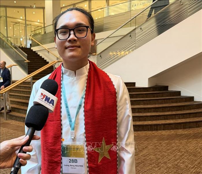 Đại diện Việt Nam Nguyễn Lương Bằng tham dự lễ khai mạc Trại hè Khoa học châu Á 2026. Ảnh: Lê Anh/TTXVN