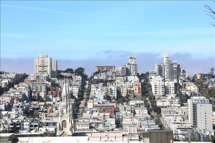 Khu dân cư và các tòa nhà tại thành phố San Francisco, bang California. Ảnh: Đoàn Hùng/PV TTXVN tại Mỹ