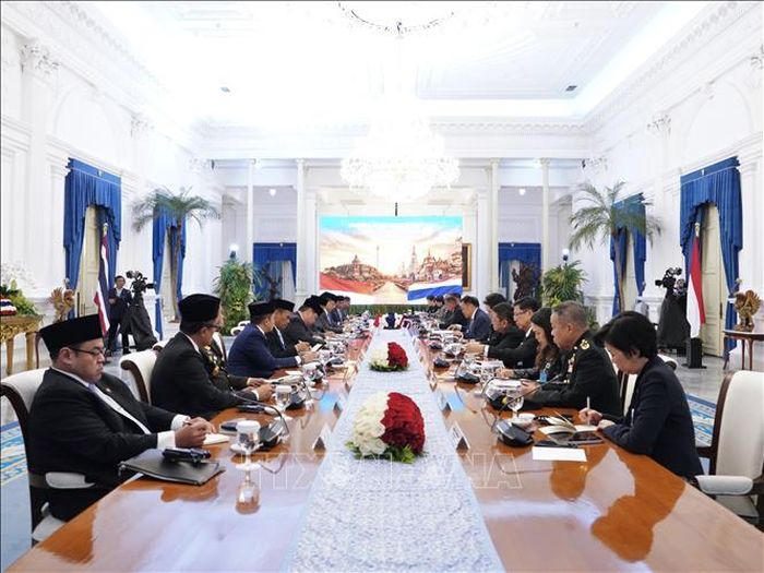 Quang cảnh cuộc hội đàm.
