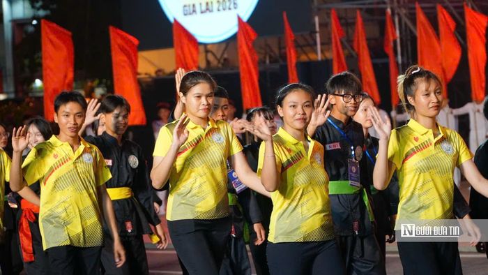 Các đoàn võ thuật trong nước tham dự liên hoan