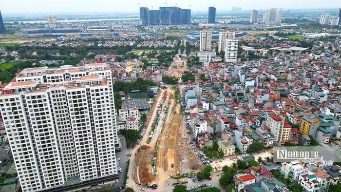 Sau khi thực hiện xong công tác GPMB con đường đã dần thành hình.