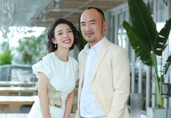 Vợ chồng Tiến Luật và Thu Trang.