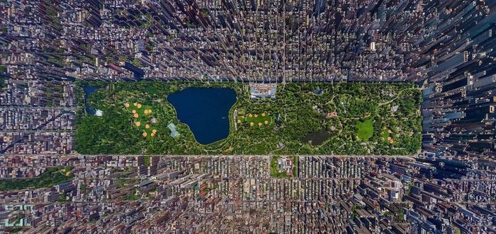 Toàn cảnh Central Park ở Manhattan nhìn từ trên cao. Ảnh: The Atlantic/Znews