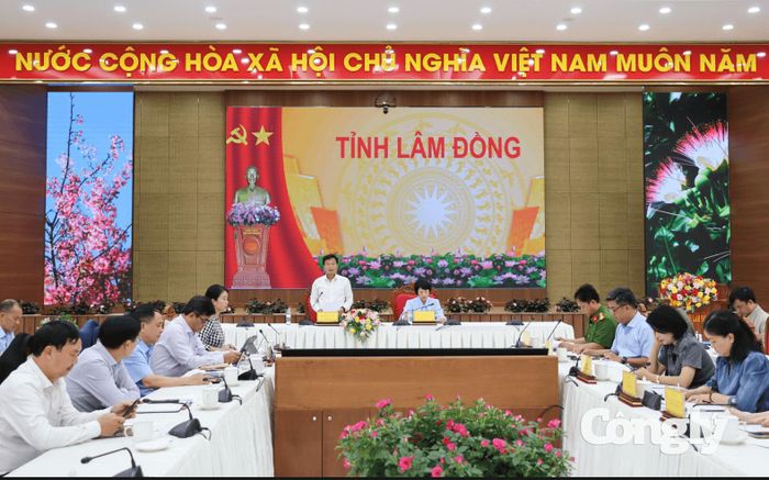 Quang cảnh buổi làm việc.
